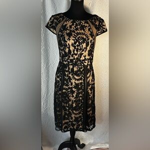 COPY - ADRIANNA PAPELL- Black Lace Party Dress SIZE 8